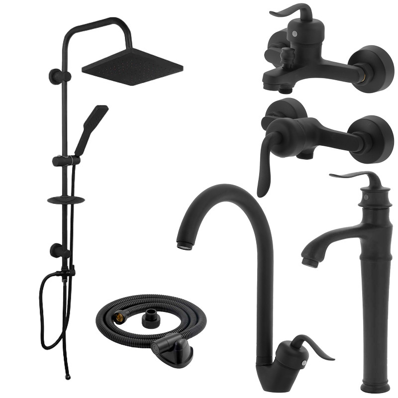 ست شیرالات فراست پویا مدل قاصدک پایه بلند M6 - مجموعه 6 عددی